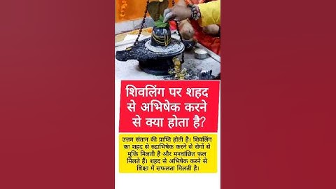 📌 शिवलिंग पर शहद से अभिषेक करने से क्या होता है? #honey #shiv #shivling #bholenath #mahadev #mahakal