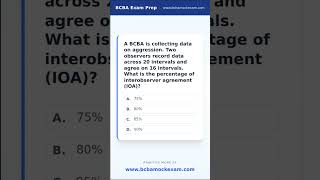 BCBA Mock Question in 60 Seconds