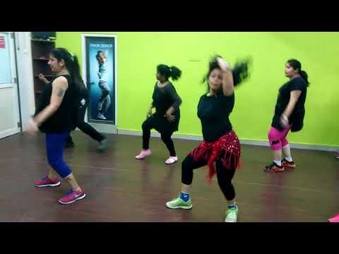 Kosmic Dance Studio super girl  zumba by instructor vamshi all rocking