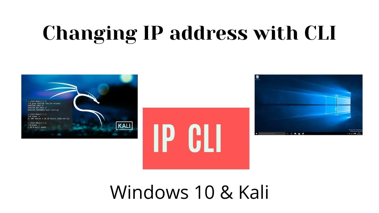 change ip address kali command line