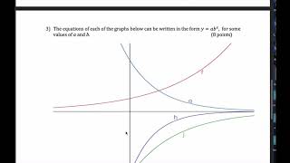 Exponential Functions and Graphs Quiz