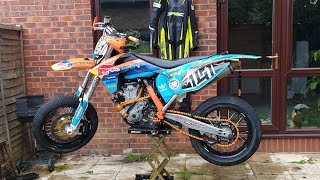 Supermoto Evening At Whilton Mill Go-Kart Circuit In Northamptonshire