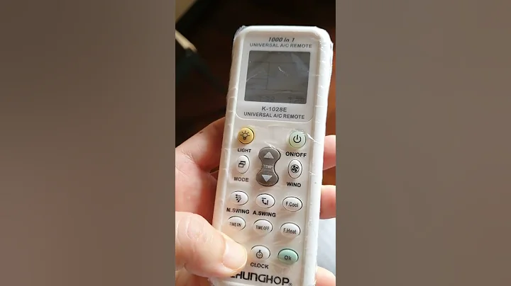 Chungchop K-1028E Universal A/C Remote Control Setup with Sharp Air Conditioner Aircond