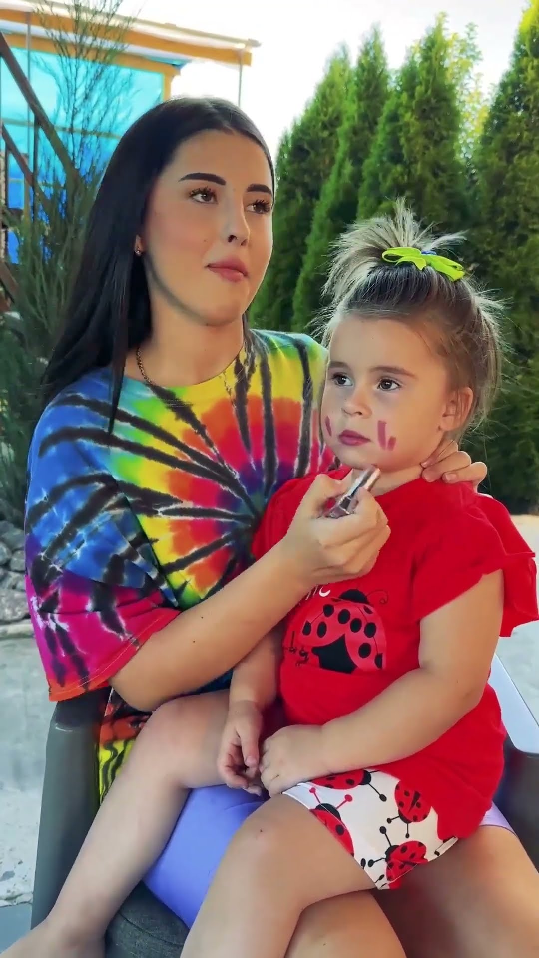 Lipstick prank on baby ??????❤️