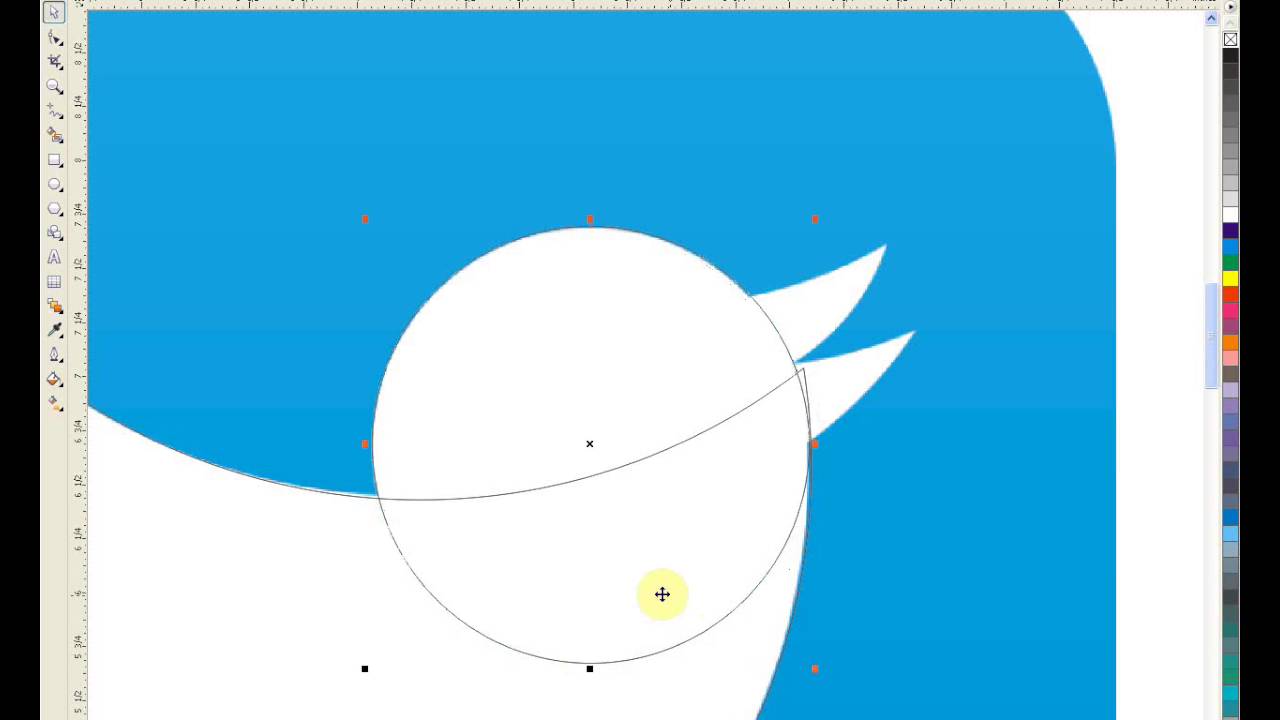 Making Twitter Logo With Golden Ratio Membuat Logo Twitter Youtube