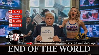 Donald Trump & Miley Cyrus – END OF THE WORLD 🌎 | MAGA Miley A.I Remix (Lyric Video) 🎤🔥