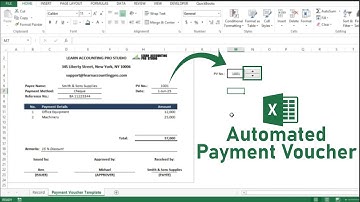 How to Create an Automated Payment Voucher in Microsoft Excel l Learn Accounting Pro Studio