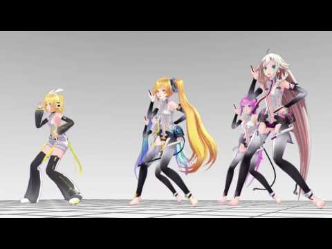 【MMD】一騎当千 Full　Ver　tab式アペンド・ミク・リン・IA・ネル・ルカ