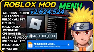 Roblox Mod Menu v2.624.524 (Free Robux & shopping) Mod menu Roblox 2024 Download Link No Clickbait