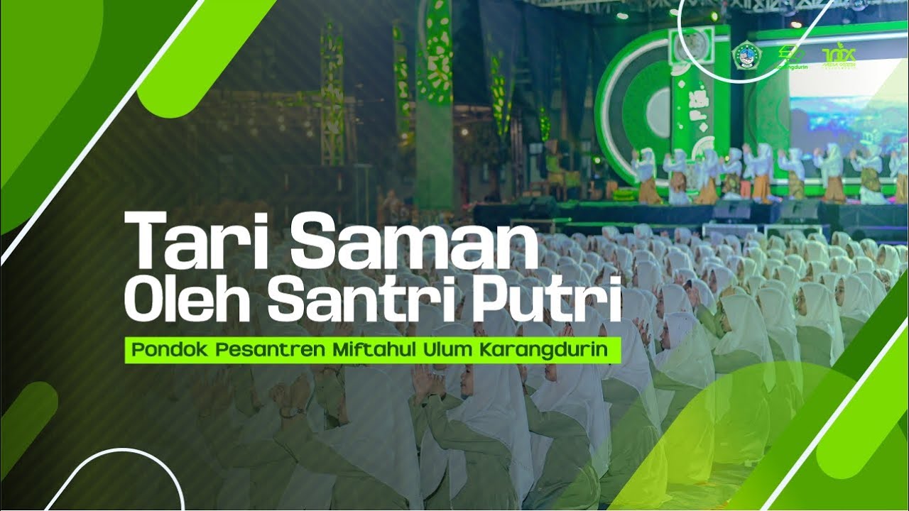 TARI SAMAN OLEH 600 SANTRI PUTRI || PONDOK PESANTREN KARANGDURIN