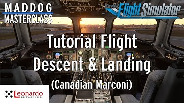 MD-82 Maddog Masterclass Part 7.3: Tutorial Flight (Canadian Marconi) Descent & Landing | MSFS