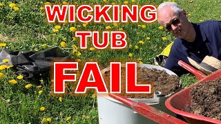 WHY DID OUR SELFWATERING PLANTER FAIL!!! Wicking Tub Repair