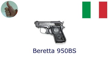 Beretta 950BS Jetfire (Nickel version), .25 Auto (6,35x16 mmSR/6,35 mm Browning)