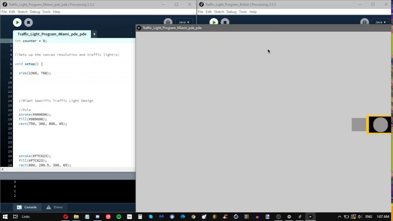 Miami Traffic Light Program | Java Processing - YouTube