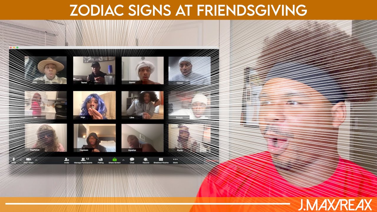 Знаки зодиака на Дне благодарения друзей — Тре Мелвин | РЕАКЦИЯ