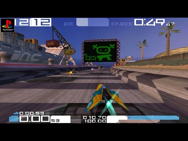 Wipeout 3 - Gameplay PSX / PS1 / PS One / HD 720P (Epsxe)