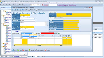 Video 13   how to use stock adjustment received transaction