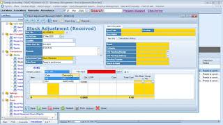 Video 13   how to use stock adjustment received transaction