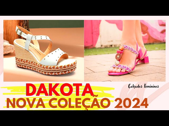 DAKOTA VERÃO 2024 NOVIDADES DA COLEÇÃO SANDÁLIAS RASTEIRINHAS ANABELA  CALÇADOS LANÇAMENTOS - YouTube