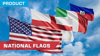 National Flags Stock Footage Now Available | ActionVFX