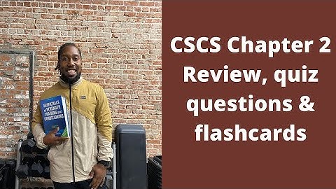 How to PASS the CSCS EXAM Chapter 2 quizzes | Show Up Fitness ONLINE S&C Internship