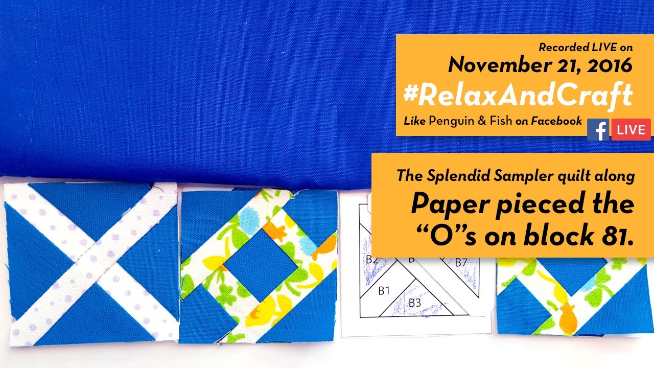 11-18-16 Finished paper piecing block 80 of #TheSplendidSampler quilt  along. #RelaxAndCraft 