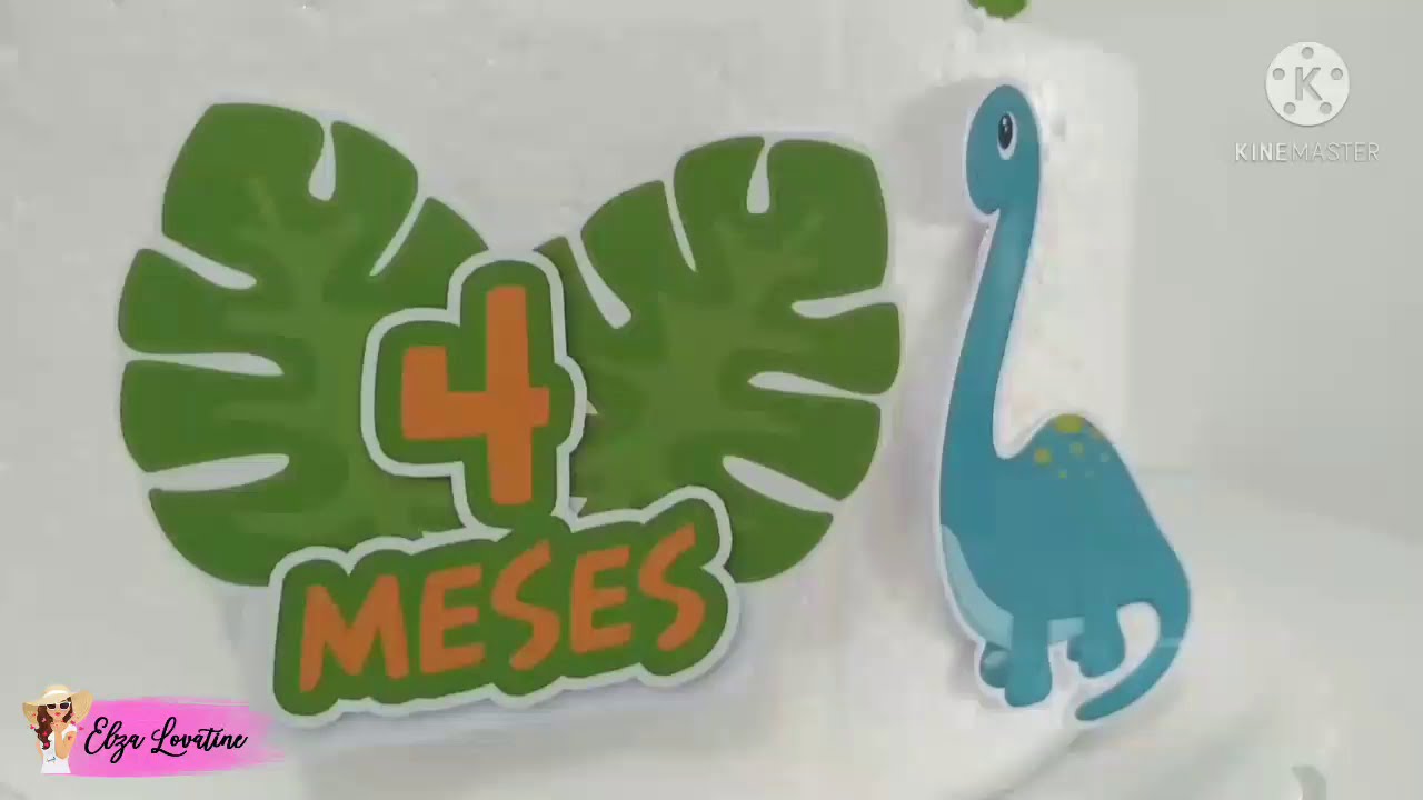 Topo bolo dinossauro baby imprimir png