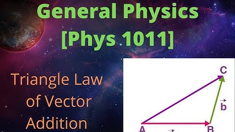 General Physics: Triangle law of vector addition from two given vectors/Lecture 19/In Amharic.