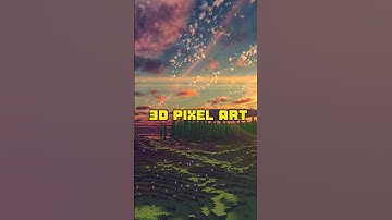 3D pixel tutorial (CUSTOM MINECRAFT CHARACTERS AND WORLDS) #blender #minecraft #voxels #3dmodeling