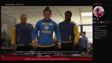 WWE 2K20 : cannot play MyCareer, keeps stalling and freezing!
