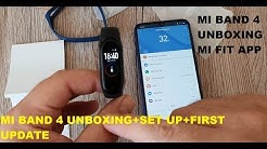 MI BAND 4-UNBOXING+SET UP ON GALAXY A50+FIRST UPDATE
