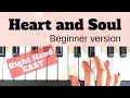Heart and Soul (Beginner Version) - Hoagy Carmichael | Right hand Piano Tutorial | EASY |  Slow