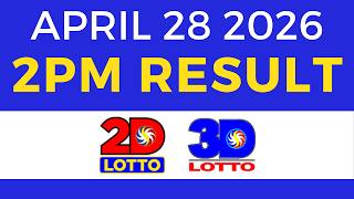 Lotto Result April 28 2026 2PM | EZ2 Swertres PCSO
