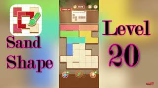 Sand Shape Level 20 Walkthrough 🔶 | Geometric Logic Puzzle Solution | MiniBoss