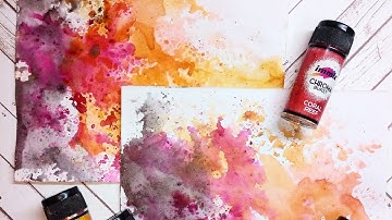 Quick and easy background technique using Chroma Burst || Archana Sehgal || mixed media technique