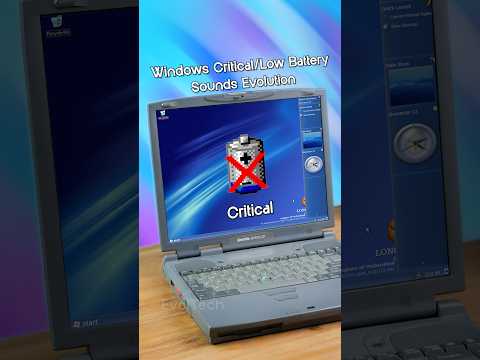 Windows Critical/Low Battery Sounds Evolution (1995 - 2025) #shorts
