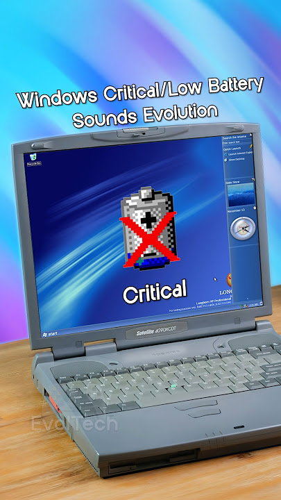 Windows Critical/Low Battery Sounds Evolution (1995 - 2025) #shorts