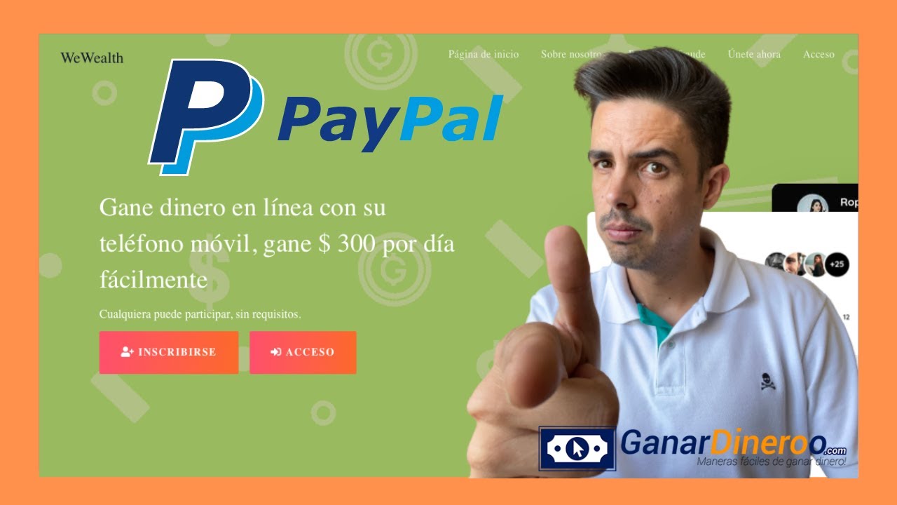 WeWealth 🥇Gana 300$ al día a PayPal ¿Funciona, es REAL y PAGA o ESTAFA? Opiniones 2022
