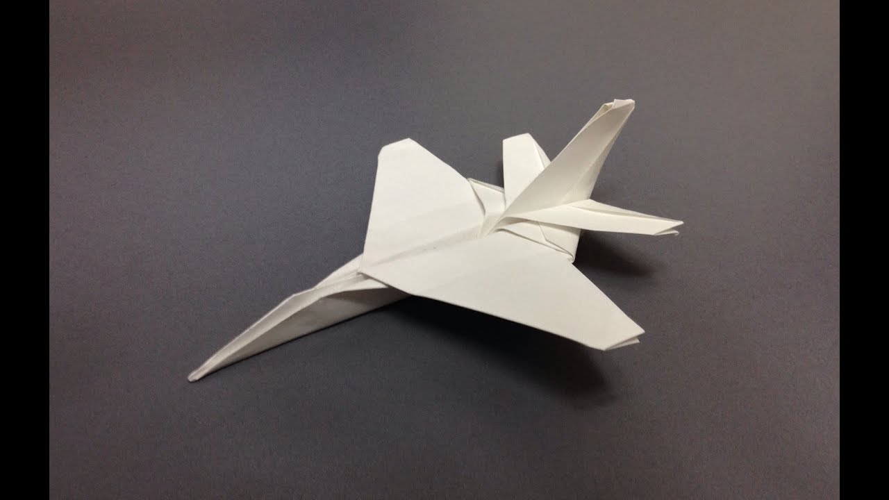 戦闘機 折り紙 紙飛行機 F16 折り方 作り方 How To Make An F16 Fighting Falcon Origami Youtube