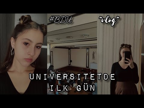 UNİVERSİTETDƏN BAŞQA HƏR ŞEYİ GÖSTƏRDİYİM VLOG// UNİ'DƏ İLK GÜN #BDU #2022tayfa