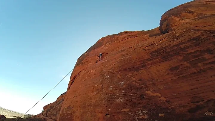 First Woman to Cleanly Ascend this New Route in Re...
