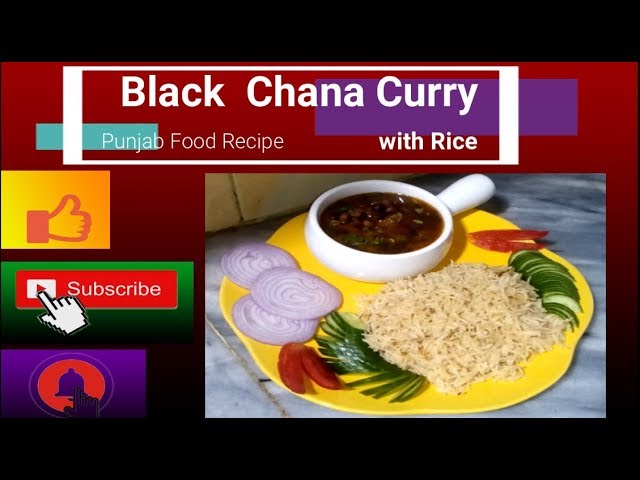 Kala Chana Masala(Black Chickpea Curry) - By Punjabi Food Recipe