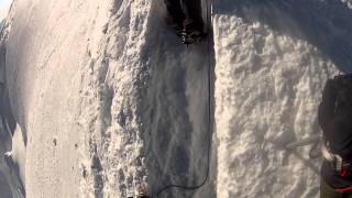 Ascending Mont Blanc - Steep on bosses ridge