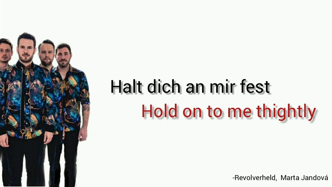Revolverheld Halt Dich An Mir Fest Text Halt dich an mir fest, Revolverheld - Learn German With Music, English