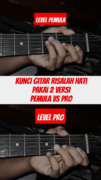 KUNCI GITAR RISALAH HATI - DEWA 19 PAKAI 2 VERSI, PEMULA? PRO? #risalahhati #dewa19 #chords  #shorts