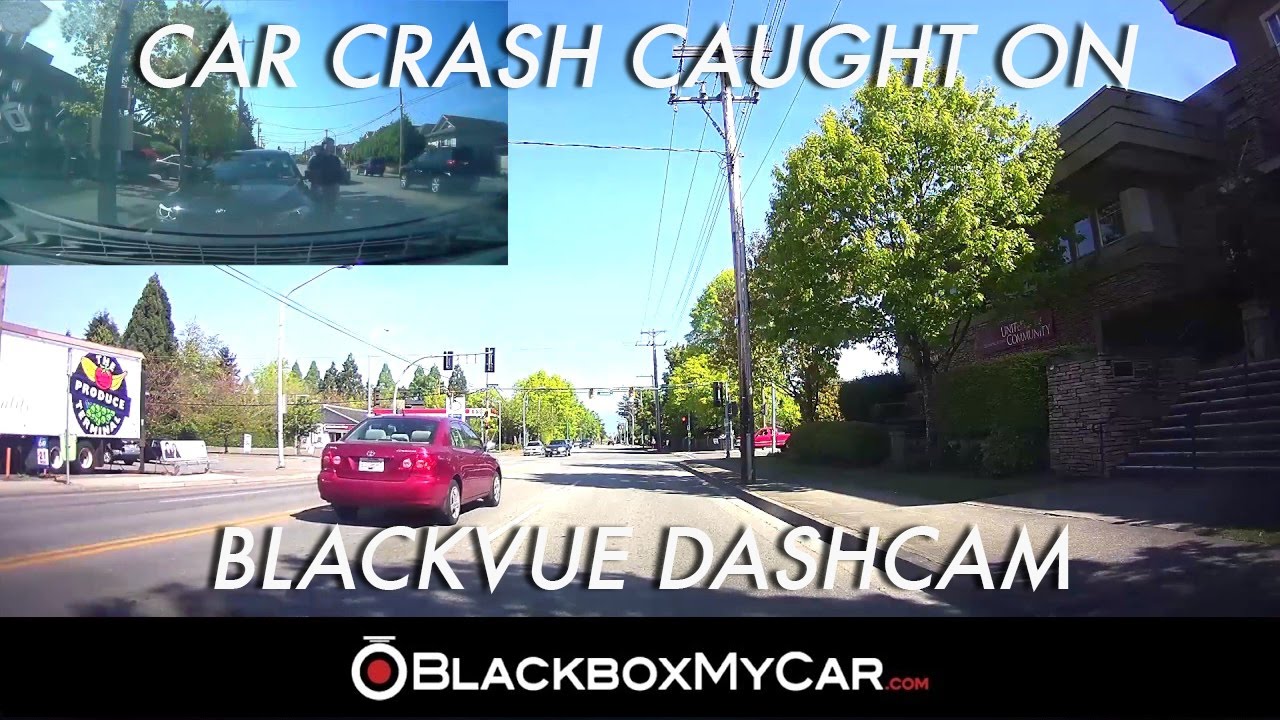 Crash Caught on BlackVue Dash Cam - BlackboxMyCar - YouTube