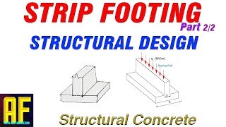 How to Design a Strip Footing - Structural Design Part 2/2