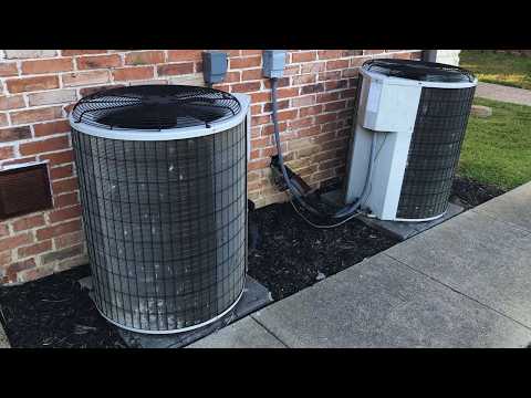 Dual 2000 5-Ton Payne Teardrop Central Air Conditioners - Startup/Shutdown