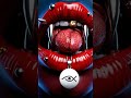 3D Glossy Red Lips Bite a Heart – Dark Glamour Horror Art