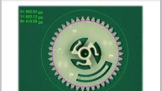 Video: Circle fitting demo (circular scanedge position)